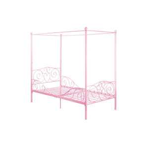 Brandon Twin Canopy Bed by Zoomie Kids