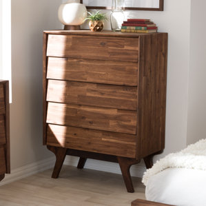 Tion Wood 5 Drawer Chest by Union Rustic