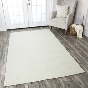 Hand-Tufted Off-White Area Rug