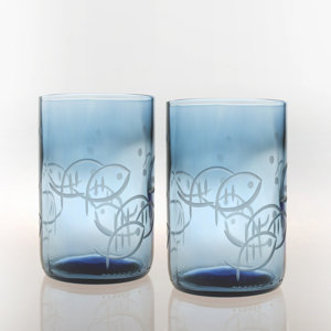 Blue Fish 14 Oz. Tumbler (Set of 4)