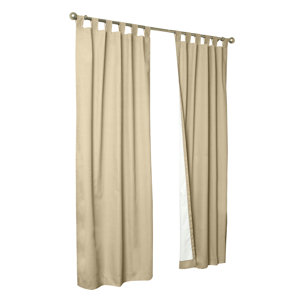 Ranger Solid Room Darkening Thermal Tab Top Curtain Panels (Set of 2)