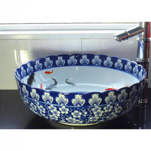 Koi Fish Vessel Sink Wayfair Ceramic Circular Vessel Sink
