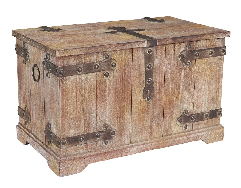 Household Essentials Large Victorian Storage Trunk ...