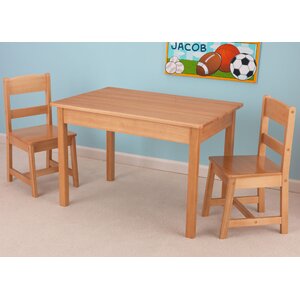 Kids 3 Piece Wood Table & Chair Set