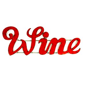 Wine Sign with Rebar Wall Du00e9cor