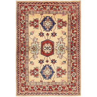 48 Inch Round Rug Wayfair One Of A Kind Alayna Hand Knotted 3 2 X 4 8 Wool Cream Red Area Rug