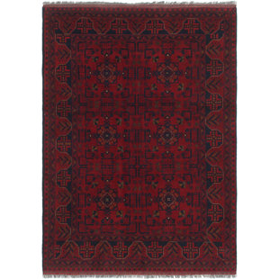 Charlton Home Pasadena Hand-Tufted Wool Denim/Cream Area ...