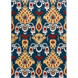 Sydney Vermilia Tribal Blue Area Rug