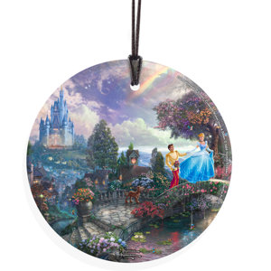 Thomas Kinkade (Cinderella Wishes Upon A Dream) StarFire Prints Wall Du00e9cor