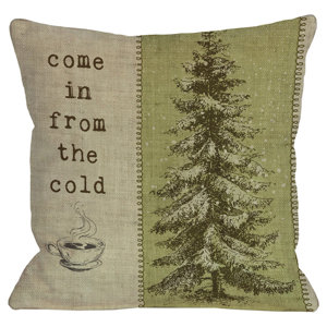 Come in From The Cold Tree Throw Pillow