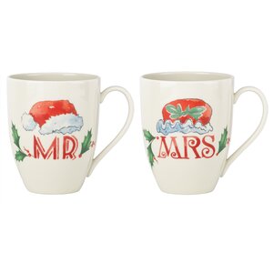 Home for the Holidays Mr. and Mrs. Coffee Mug (Set of 2)
