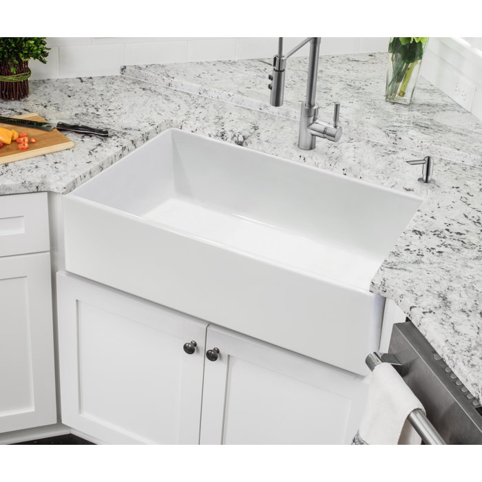 Fireclay 30 L X 18 W Farmhouse Apron Kitchen Sink