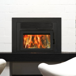 Volcano Plus Wall Mount Wood Burning Fireplace Insert by Supreme Fireplaces Inc.