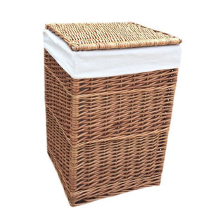 Extra Large Laundry Baskets Wayfair Co Uk Square Wicker Laundry Basket With Lining