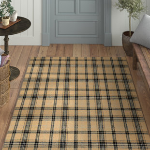 Black Buffalo Plaid Rug Wayfair Longmont Plaid Cream Black Indoor Area Rug