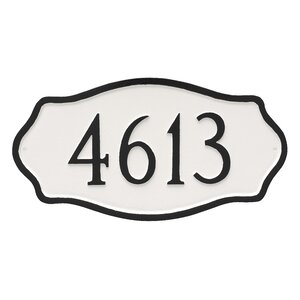 Hamilton 1-Line Wall Address Plaque