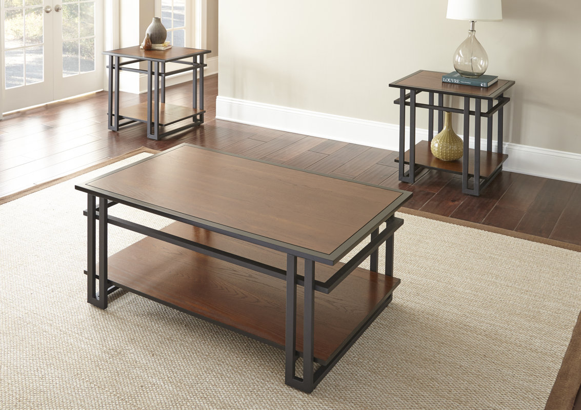 world menagerie amskroud 3 piece coffee table set & reviews | wayfair world menagerie amskroud 3 piece coffee table set & reviews | wayfair