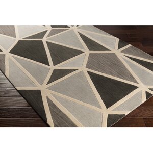 Vaughan Hand-Tufted Gray Area Rug