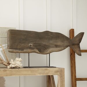 Wood Whale Decor