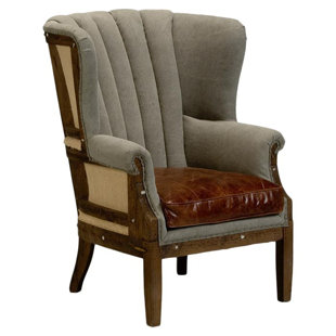 Wingback Leather Chairs You Ll Love Wayfair Marburg Wingback Chair