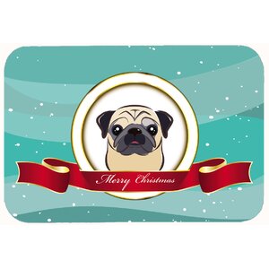 Pug Merry Christmas Kitchen/Bath Mat