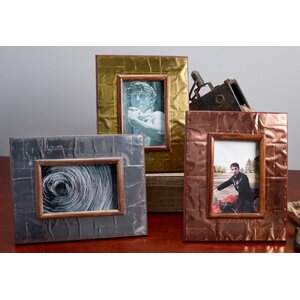 3 Piece Industrial Metal Picture Frame Set