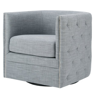 Modern Contemporary Swivel Rocker Chairs Allmodern Aiana Swivel Barrel Chair