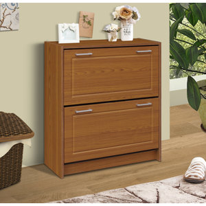 Double 24-Pair Shoe Storage Cabinet