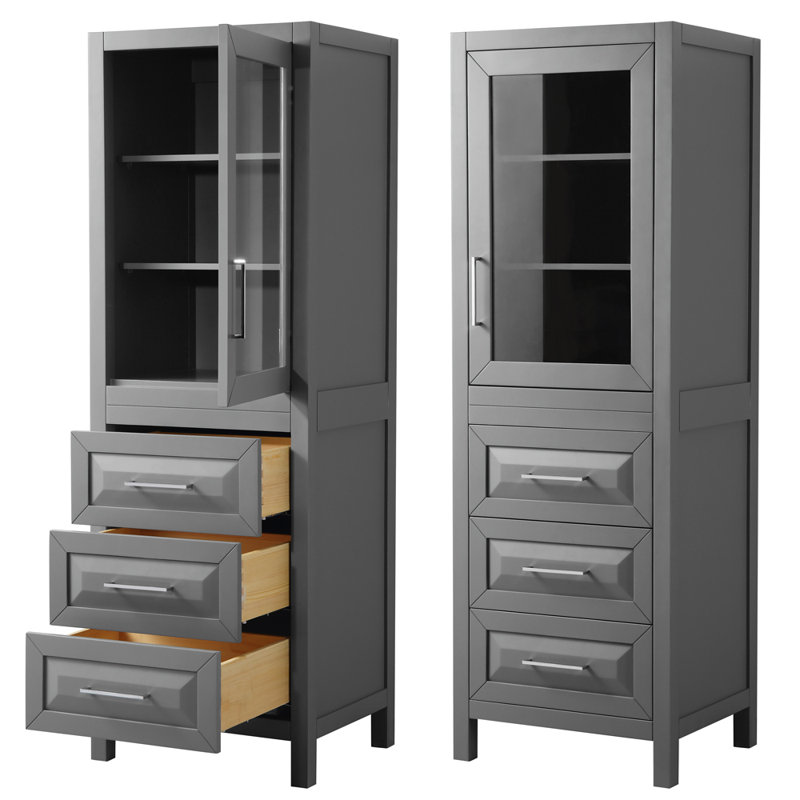 Wyndham Collection Daria 24 W X 71 25 H Linen Tower Wayfair Daria 24 W X 71 25 H Linen Tower