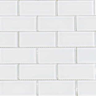 Gloss White Cream Subway Tile You Ll Love Wayfair 2 X 4 Gl Subway Tile In Snow