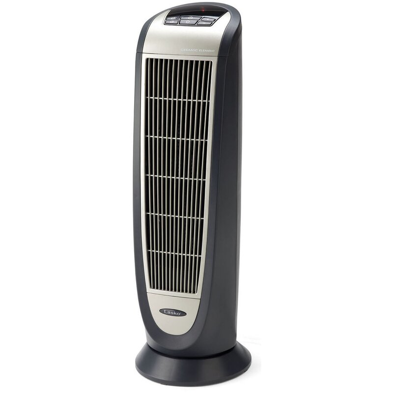 Lasko Ceramic 1,500 Watt Portable Electric Fan Tower Heater with Remote Control & Reviews