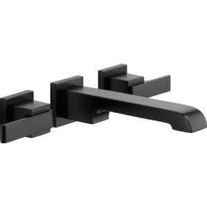 Black Wall Mount Faucet matte black wall mounted bathroom sink faucets you'll love | wayfair Black Wall Mount Faucet matte black wall mounted bathroom sink faucets you'll love | wayfair