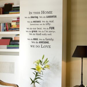 In This Home Modern Wall Quotesu2122 Decal