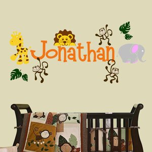 Personalized Jungle Theme Wall Decal