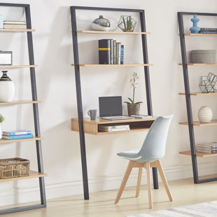 Leaning Ladder Desks You Ll Love Wayfair Theophanes 2 Tone Leaning Desk
