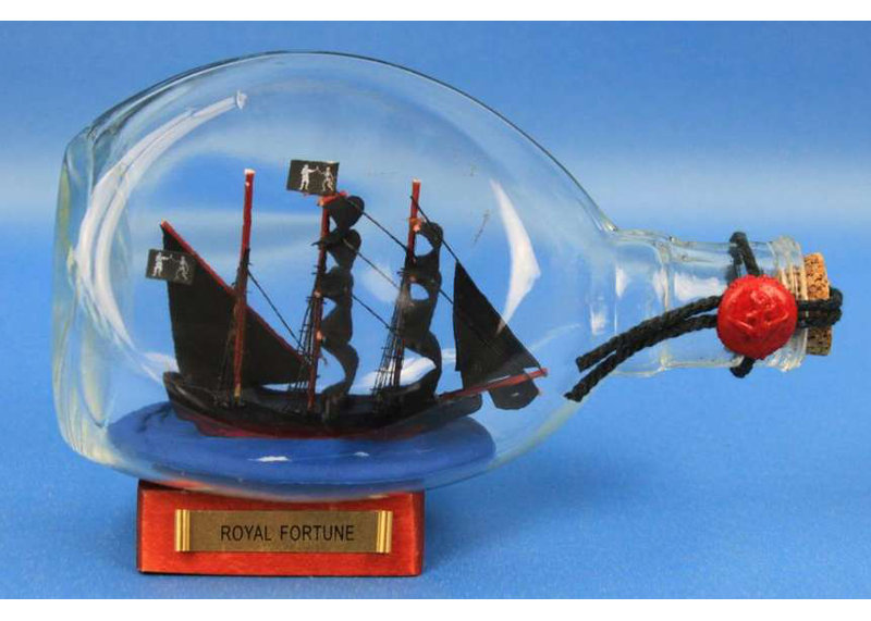 Mulligan Royal Fortune Pirate Model Ship In A Bottle
