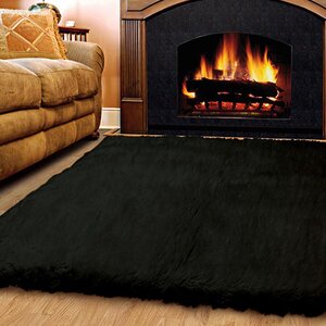 Meyers Black Area Rug