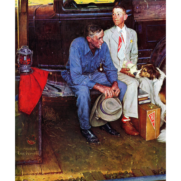 Marmont Hill Breaking Home Ties By Norman Rockwell Painting Marmont Hill Breaking Home Ties By Norman Rockwell Painting Print On Wrapped Canvas Reviews Wayfair Ca