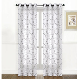 Elegant Sheer White Curtains With Grommets Decorating Ideas