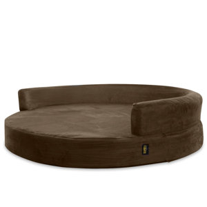 Deluxe Orthopedic Memory Foam Round Lounge Dog Sofa