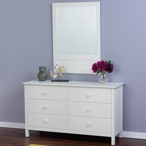 Dakota 6 Drawer Double Dresser with Mirror