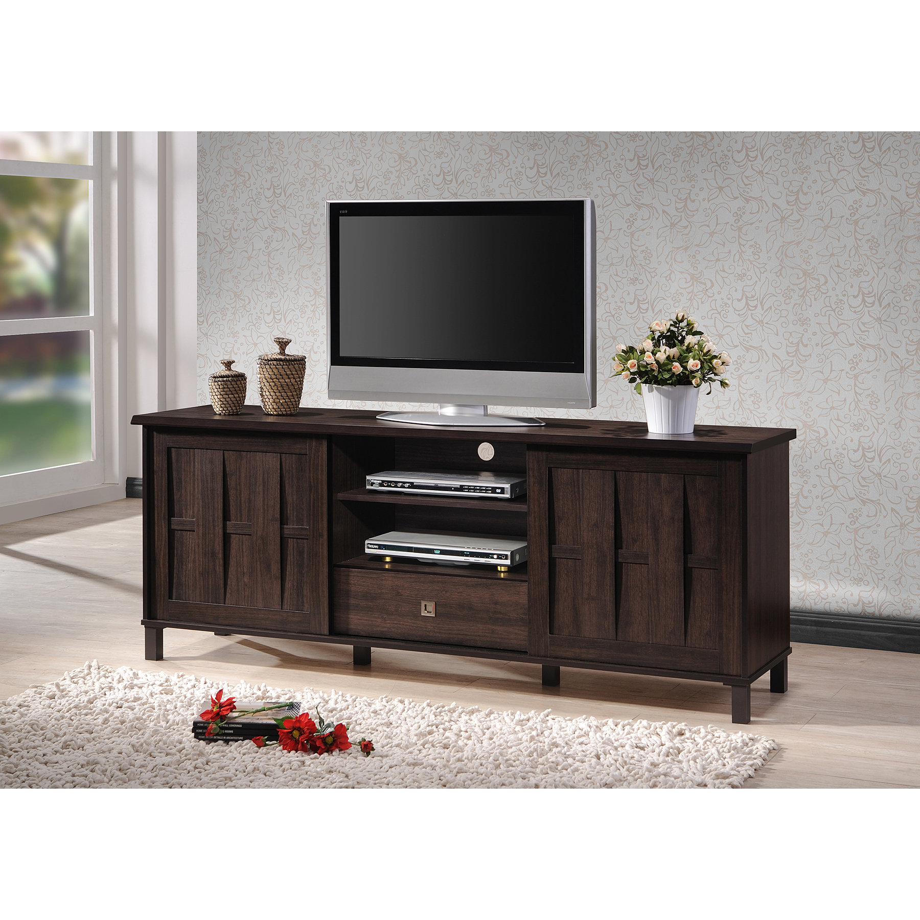 Baxton Studio Tv Stand For Tvs Up To 78