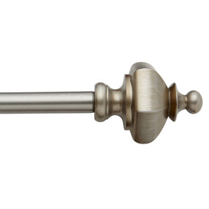 Pawn Urn Decorative Single Curtain Rod & Hardware Set