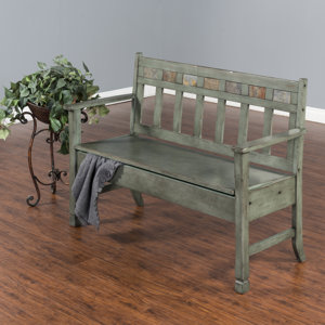 Fresno Wood Storage Bench