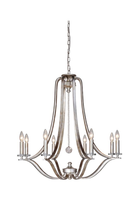 Crystal 8-Light Candle-Style Chandelier & Reviews | Birch Lane