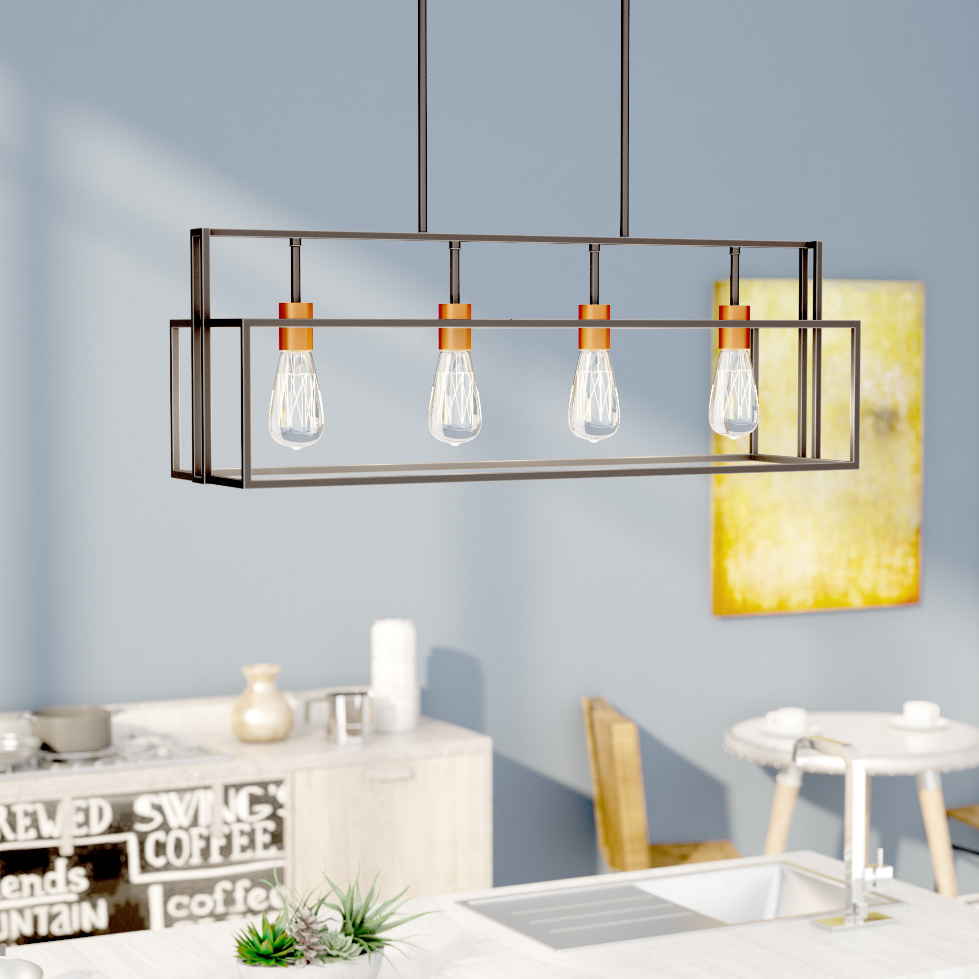 T Austin Design Jefferson 4 Light Kitchen Island Pendant T Austin Design Jefferson 4 Light Kitchen Island Pendant Reviews Wayfair