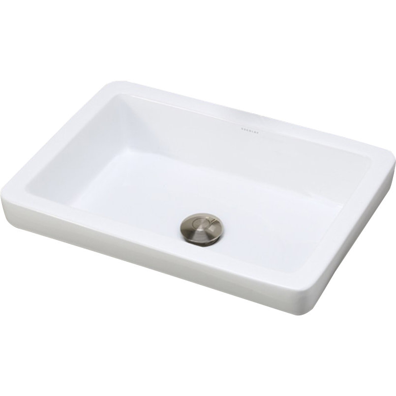 DECOLAV Classically Redefined Semi Rectangular Vessel Bathroom Sink