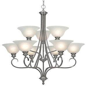 Alberta 9-Light Shaded Chandelier