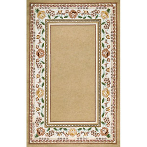 Bucks County Beige/Ivory Border Area Rug