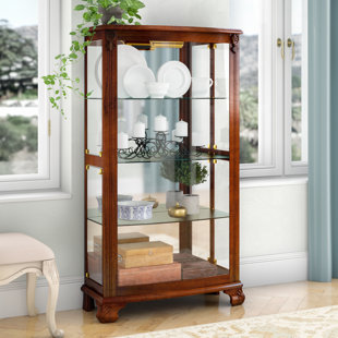Curio Display Cabinets You Ll Love Wayfair Nancy Lighted Curio Cabinet